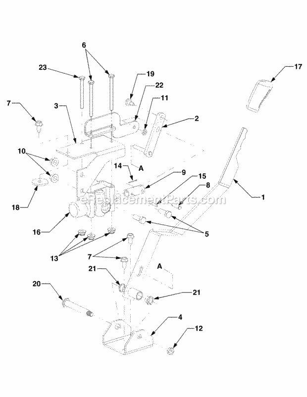 Lift Valve 1b075g & After Diagram and Parts List for 5254E 54AE542-710, 54BE542-710, 54CE542-710 Cub Cadet Lawn Tractor